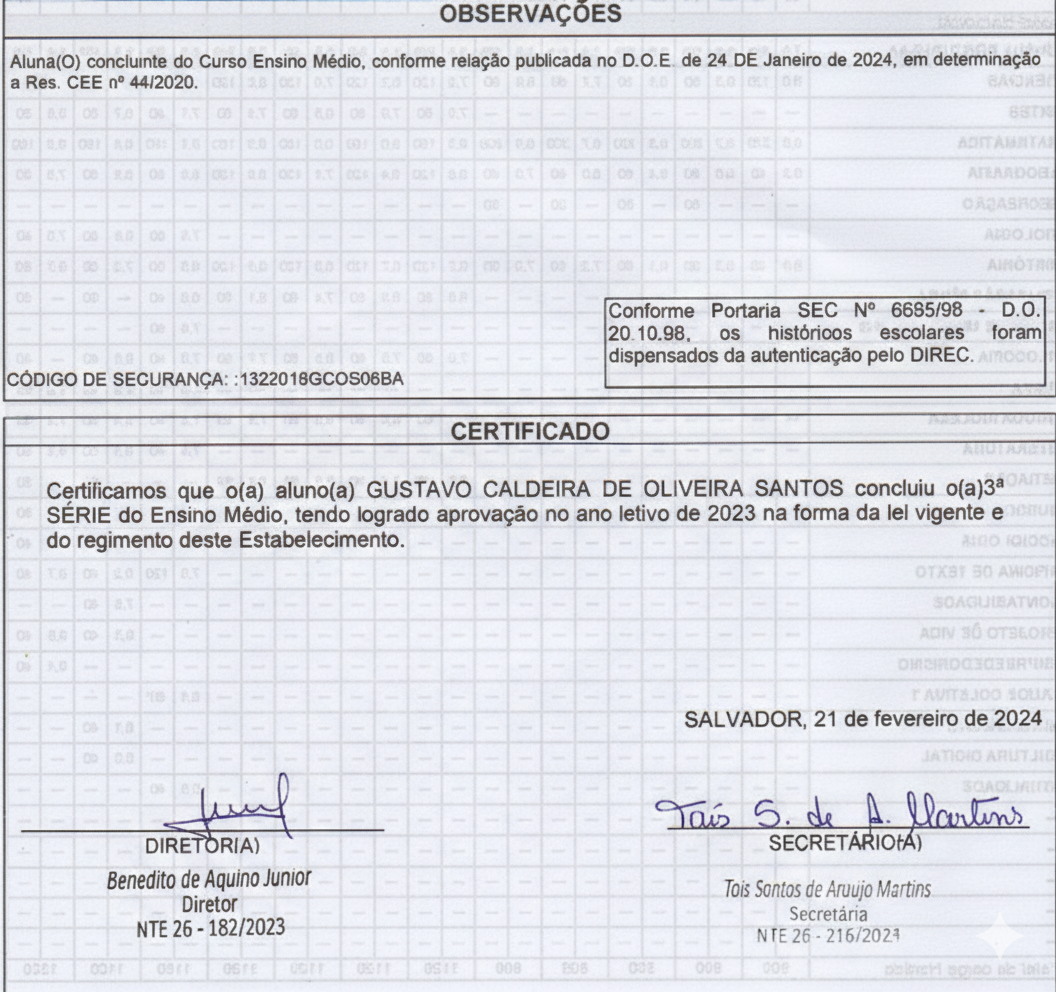 certificado de conclusão